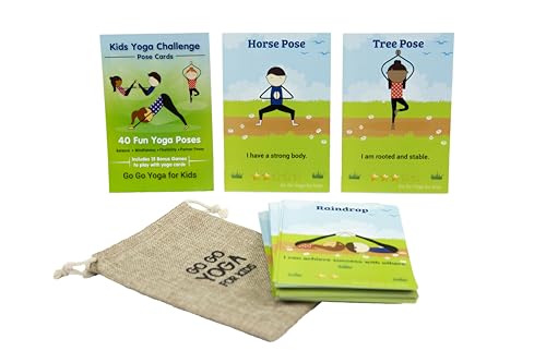 Kids Yoga Cards Challenge and Poses