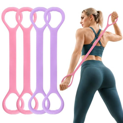 Figure 8 Resistance Bands TPE 4Pcs Arm Back Shoulder for Women