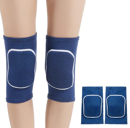 SUJAYU Knee Pads for Women Men, Dance Knee Pads Wrestling Knee Pads Basketball Knee Pads Volleyball Knee Pads for Women, Knee Protector Soft Knee Pads for Work (Blue, Small) - color: Blue, size: Small