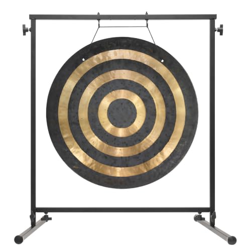 Fruity Buddha 24" to 26" Gong - Includes Gong, Rope, Mallet, & Stand/Medium Handmade Traditional Chinese Gong/Easy to Assemble Metal Stand/Easy to Play - size: 26" Solar Flare Gong