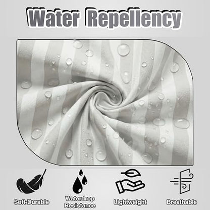 TOSHEX Kitchen Apron Cotton Waterdrop Resistant Adjustable Button Women Men | Premium Cotton Cooking Apron with Pocket. Striped, Gift, Gray - color: Gray