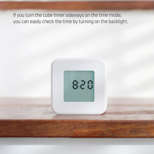 mooas Multi Clock Time Cube Timer, Alarm, Backlight, Productivity (Yellow) - color: Yellow
