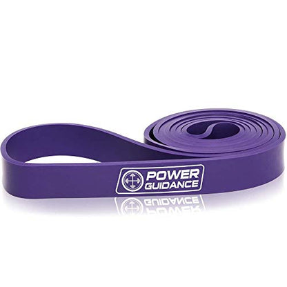 POWER GUIDANCE Pull Up Assist Bands - Stretch Resistance Band - Mobility Band - Powerlifting Bands - by Perfect for Body Stretching, Powerlifting, Resistance Training - color: purple
