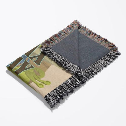3dRose Relax Today. Popular. Frog. Yoga Woven Blanket