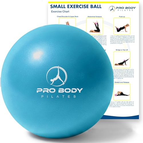 ProBody Pilates Ball Small — 9 Inch Small Yoga Ball - color: Sky