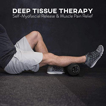 Rolling With It Vibrating Peanut Massage Ball, Deep Tissue, Black - color: Black