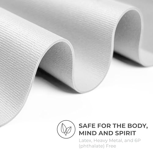 Ascend 6mm Thick Yoga Mat Roll, 50ft x 24in - color: White