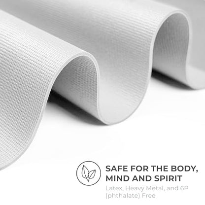Ascend 6mm Thick Yoga Mat Roll, 50ft x 24in - color: White