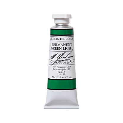 M. Graham Artist Oil Paint Permanent Green Light 1.25oz/37ml Tube - color: Permanent Green Light, size: 1.25 Fl Oz (Pack of 1)