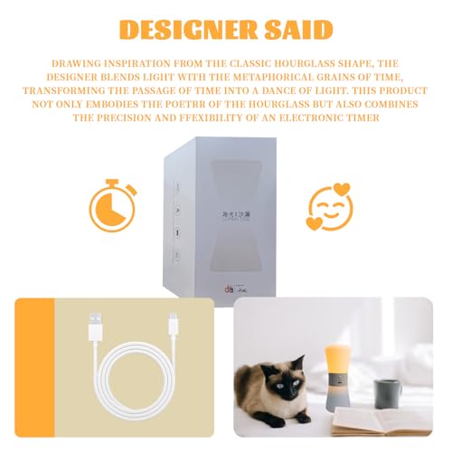 LED Visual Meditation Timer & Digital Hourglass, 1-99 Mins Adjustable Pomodoro Cube, Silent Productivity Tool for ADHD Kids & Adults, Home Office & Deep Work Focus, Rechargeable