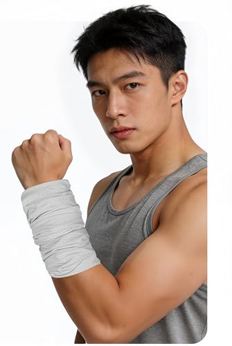 Cooling Sports Towel Wristband, Neck Gaiter Face Cover, Ice Silk Fabric for Instant Cooling & Sweat Absorption 2pcs - color: Blue