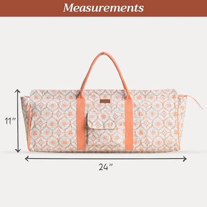 Maison d' Hermine Yoga Mat Duffle Bag Gym Tote Yoga Mat Carry Bag - color: Fair Isle, style: Yoga Mat Tote