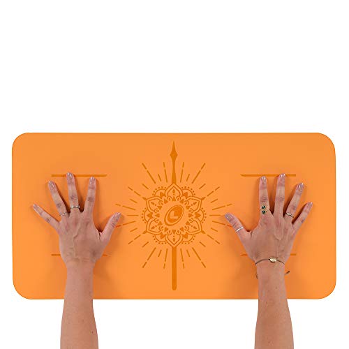 Liforme Yoga Pad - Revolutionary Alignment System, Advanced Non-Slip Grip - color: Orange