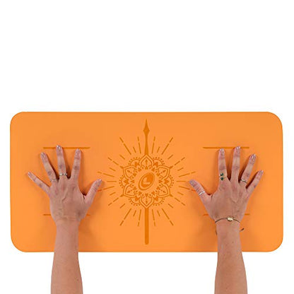 Liforme Yoga Pad - Revolutionary Alignment System, Advanced Non-Slip Grip - color: Orange