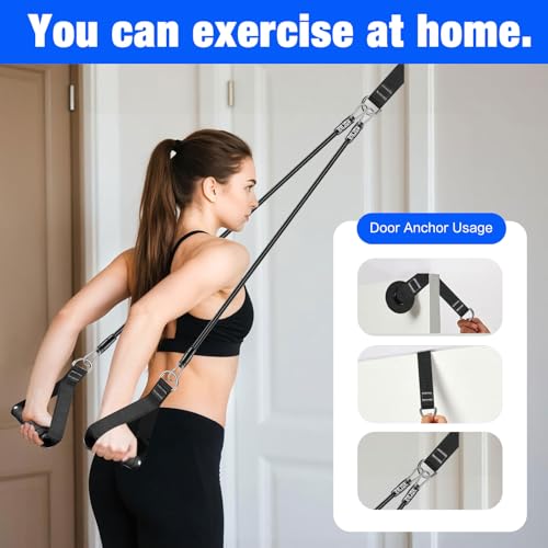 Bbtops Pilates Bar Kit with Resistance Bands,Pilates Bar with Stackable Bands Workout Equipment for Legs,Hip,Waist and Arm,Exercise Fitness Equipment for Women & Men Home Gym Yoga Pilates - color: Matte Black