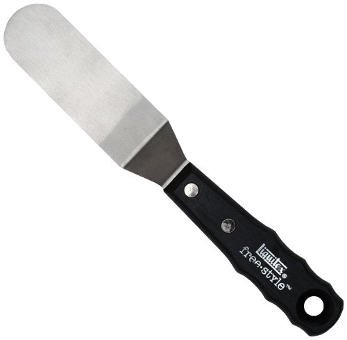 Liquitex Professional Freestyle Large Painting Knife, No. 3 | Rustproof Stainless Steel Knife Blade, Non-Slip Ergonomic Handle for Grip, Riveted Handle for Durability - size: Large, style: No. 3