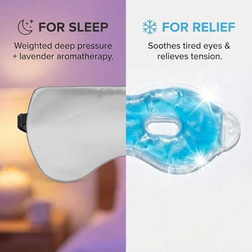 ASUTRA Silk Eye Pillow for Sleep, Silver - Filled w/Lavender (One Size) - color: Silver
