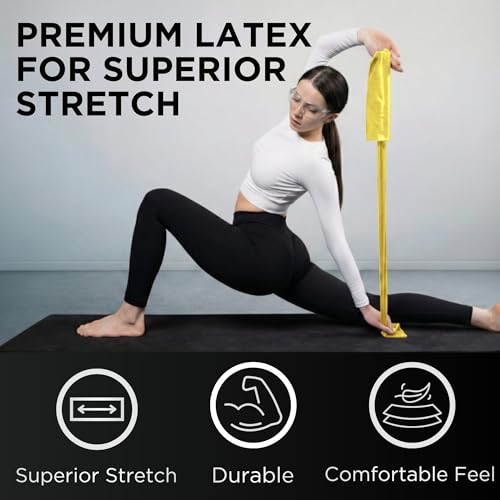 THERABAND Resistance Bands Set, Elastic Bands for Exercise & Physical Therapy, Strength Training for Upper & Lower Body Fitness - size: Beginner Set – 3 Pack, style: Latex