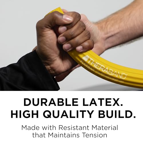 THERABAND FlexBar Resistance Bar, Extra Light, Wrist & Forearm, Yellow - color: Yellow