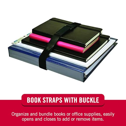 VELCRO Brand Elastic Cinch Straps with Buckle, 15in x 1in, Black, 4 Pack | Stretchable And Adjustable For A Snug Fit; Fastens Lumber, Yoga Mats, Tools, Camping Equipment, And Bulky Gear - size: 4PK Medium 15"