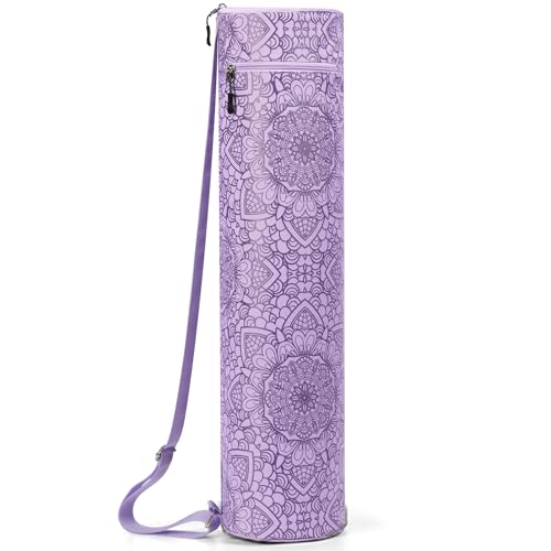 Gonex Yoga Mat Bag, Full-Zip Mat Carrier Pilates Mat Carry Bag for Woman - color: Lilac Purple