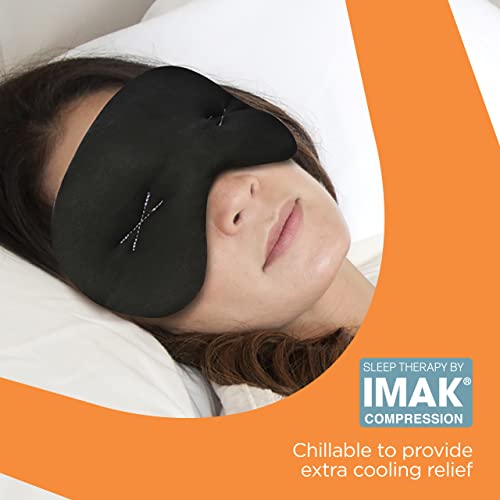 Brownmed Eye Pillow Compression Eye Mask, Cooling, Universal Fit, Black - color: Black