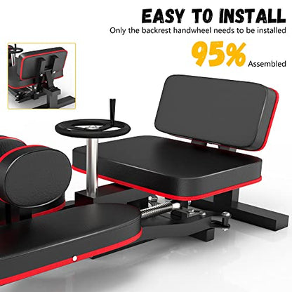 Rigel Leg Stretcher, 220LBS Leg Stretch Machine, Heavy Duty Steel Frame Equipment Splits Machine, Leg Stretching Training Machine for Home Gym Split Machine Training Fitness
