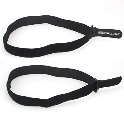 Wisdompro 12 Pack 1 x 24 Inch Long Hook and Loop Tie Down Straps Heavy Duty - size: 1 x 24 Inch, 12 Pack