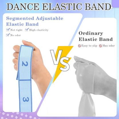 Stretch Strap for Kids Elastic Gymnastic Stretching Ballet Dance Band with 8 Loops Adjustable Exercise Training Resistance Strap for Children Stuff Pilates Latin Yoga Equipment - color: Blue