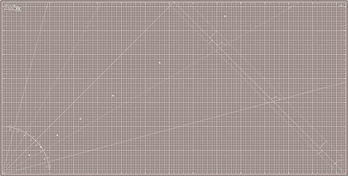 Elan Cutting Mat 36x72 Black & Taupe, Extra Large Self Healing Cutting Mat 36 x 72 Inch, 5-Ply Craft Board Black, Hobby Board for Sewing and Quilting - style: 72 x 36"