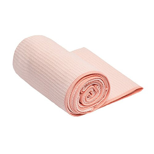 Shandali Hot Yoga Towel - Mat-Sized, Microfiber, Super Absorbent, Anti-Slip, Injury Free, 24" x 72" - Best Bikram Yoga Towel - Exercise, Fitness, Pilates Gear - color: Sakura Pink