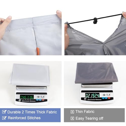 Polecasa Extra Heavy Duty Laundry Bag with Handles, Silver, 28x36" - color: Silver, size: 28" x 36" | 1 Pack