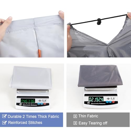 Polecasa Extra Heavy Duty Laundry Bag with Handles, Silver, 28x36" - color: Silver, size: 28" x 36" | 1 Pack
