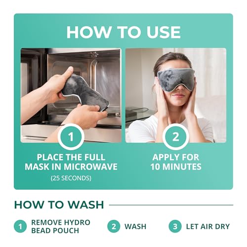 MyHalos Heated Eye Mask, Warm Compress for Dry Eyes, Blepharitis & MGD