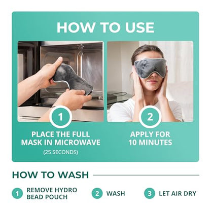 MyHalos Heated Eye Mask, Warm Compress for Dry Eyes, Blepharitis & MGD