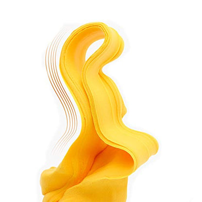 BOHS Foam Clay, Yellow Air Dry Modeling Clay, 1.1 lb | Soft, lightweight; crack-free finish; EVA and polystyrene foam details; cosplay props, figurines, fake bakes and slime making - color: Yellow, size: 500 g