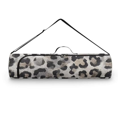Yoga Mat Bag for Women & Men Full-Zip Yoga Mat Carrier Bag for Class Workout Park with Adjustable Strap - color: Black Spot