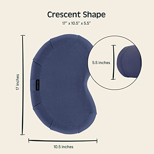 Retrospec Sedona Meditation Cushion, Buckwheat Pillow, Meditation Pillow - color: Midnight, size: 1 Count (Pack of 1)