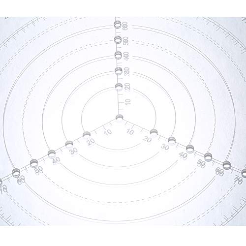 Round Center Finder Compass Clear Acrylic Lathe Centering Tool Circle Gauge for Drawing Circles Wood Turning Lathe Work Tool Circles Diameter