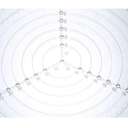 Round Center Finder Compass Clear Acrylic Lathe Centering Tool Circle Gauge for Drawing Circles Wood Turning Lathe Work Tool Circles Diameter
