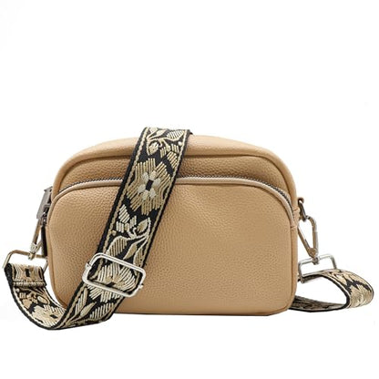 1.5" Wide Purse Strap Silver Hardware Adjustable Replacement Long Crossbody Bag Strap for Thick Shoulder Bags Canvas Handbags Straps - color: Silver Hardware-A-Blue