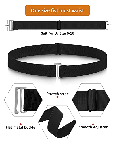 SATINIOR Invisible Stretch Belt Flat - color: Black