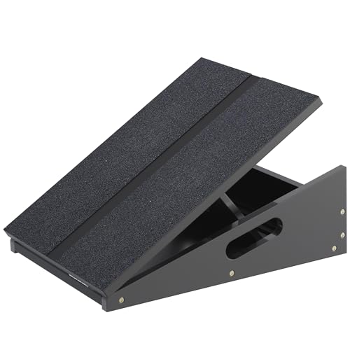 Wood Slant Board Calf Stretcher - Professional Calf Stretcher Slant Board for Physical Therapy, Incline Stretching, and Rehabilitation Exercises - Durable and Adjustable Balance Tool