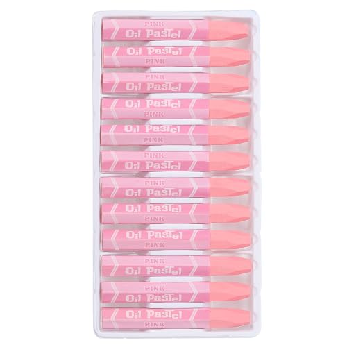 PATIKIL Pink Oil Pastels, 24Pcs Soft Oil Crayons Vibrant and Creamy Pastels Stick Art Supplies for Art Painting Drawing Blending Graffiti for Artists Beginners - color: Pink