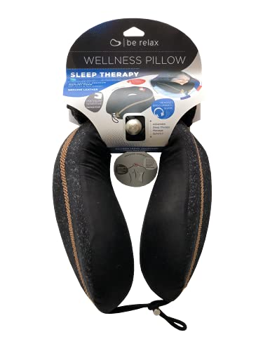 Be Relax Sleep Therapy Pillow (Camel Black). Premium Shape Ergo-Smart. Shiatsu Point. Exclusive Heat Patch to Ease Your Neck Tension. Designed in Paris. - color: Camel Black