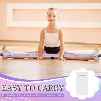 Stretch Strap for Kids Elastic Gymnastic Stretching Ballet Dance Band with 8 Loops Adjustable Exercise Training Resistance Strap for Children Stuff Pilates Latin Yoga Equipment - color: Purple