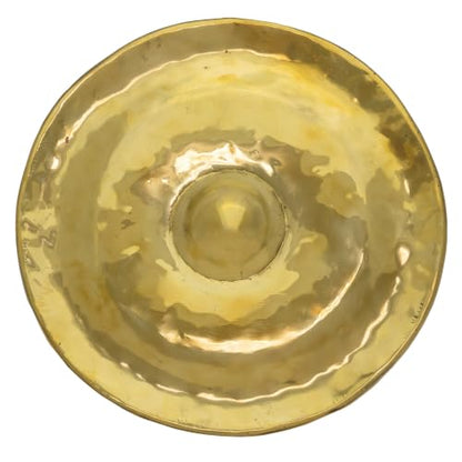Thai Golden Nipple Gongs - Includes Hanging Rope & Mallet/Easy To Play/Bright Tone/Made in Thailand/For Sound Healing & Meditation/Made of Brass - size: 10"