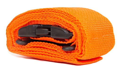 PrimaCare IR-5007-3 Pack of 3, 2 Piece Backboard with Swivel Speed Clip – Adjustable Patient Immobilization Straps with Quick Release Buckles for Spine Boards, 9 Feet, Orange - size: Swivel Speed Clip 9 Ft