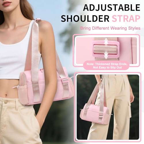 Mini Gym Bag, Small Gym Bag w/Wet Compartment for Women Pink - color: Pink
