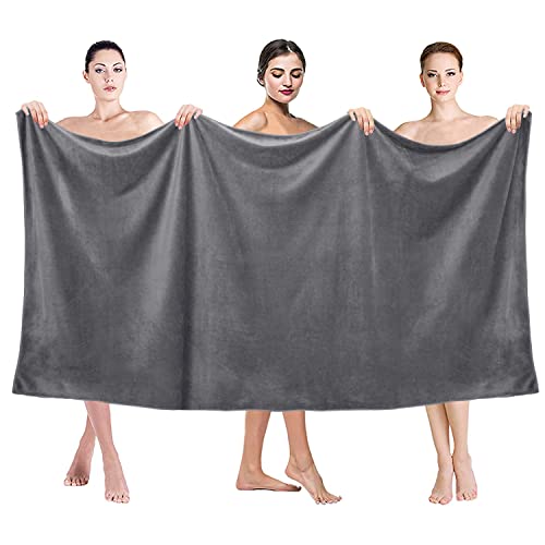 JML Bath Sheet Towels Set of 2, 40" x 80", Grey - color: - Grey, size: 2 Pack (40 in x 80 in)